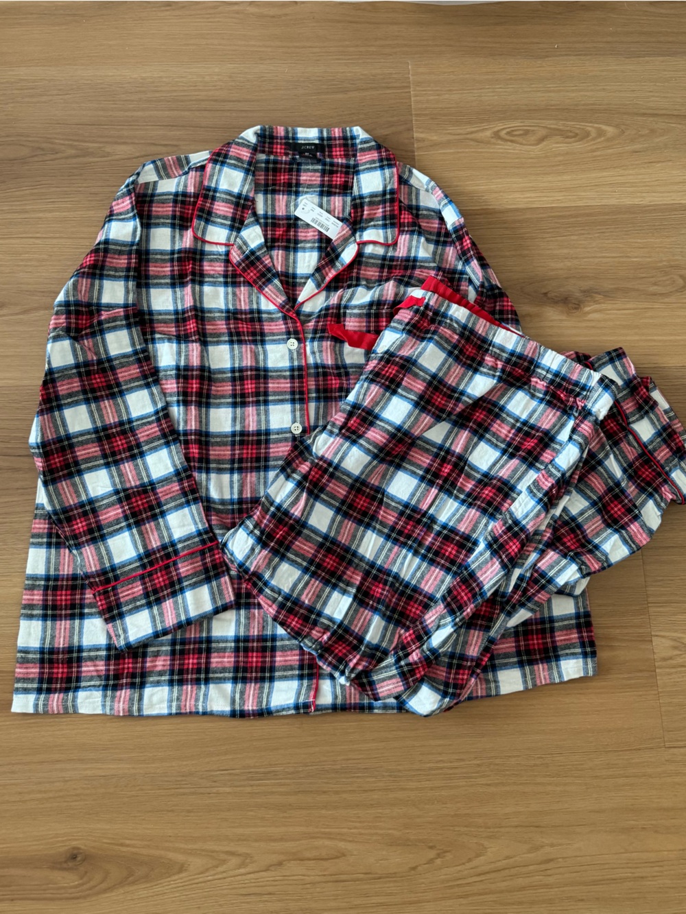 Red Plaid J. Crew Pajama Set 2X